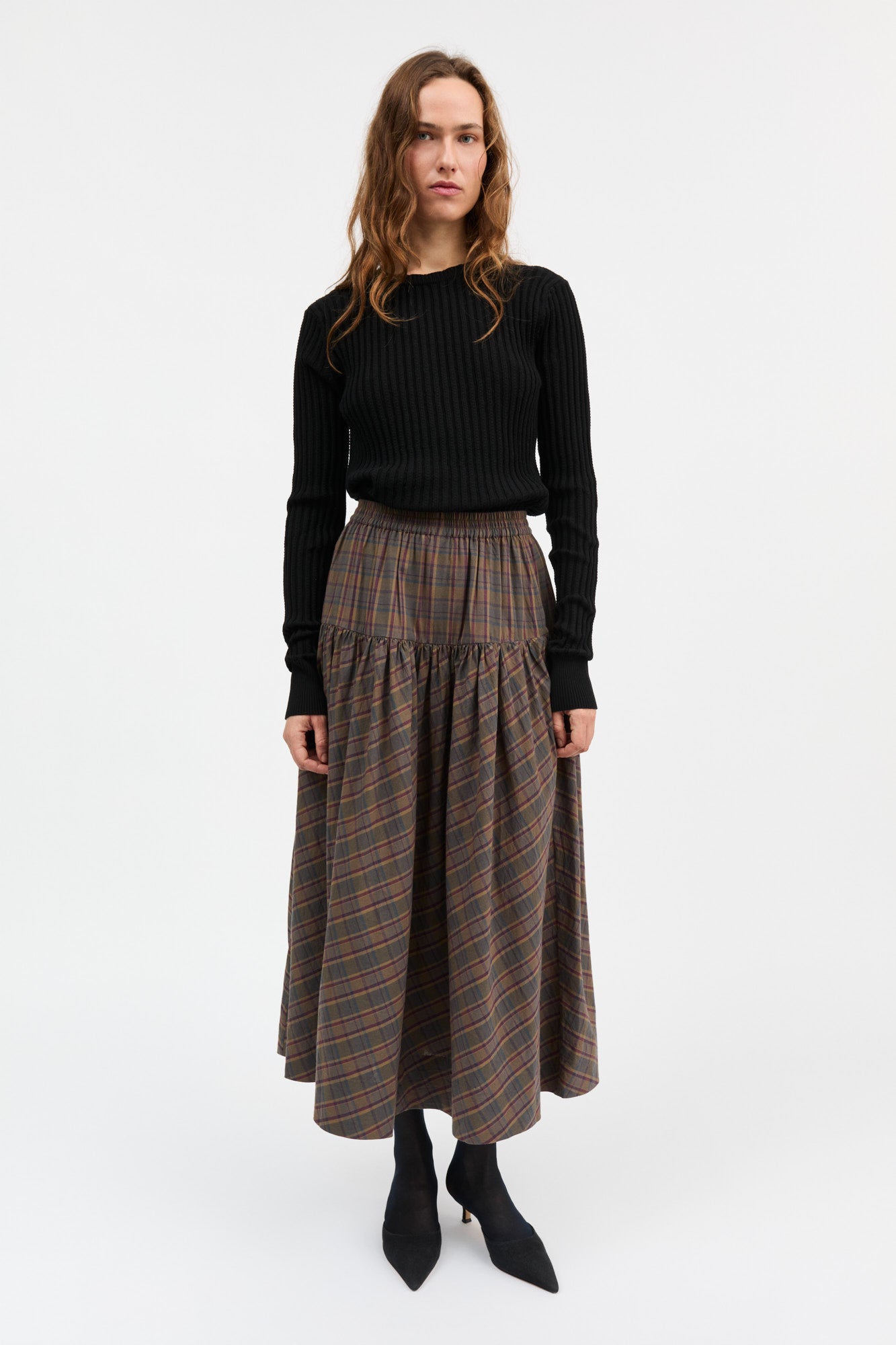Skall Studio Lili skirt Skirt Green/Red check